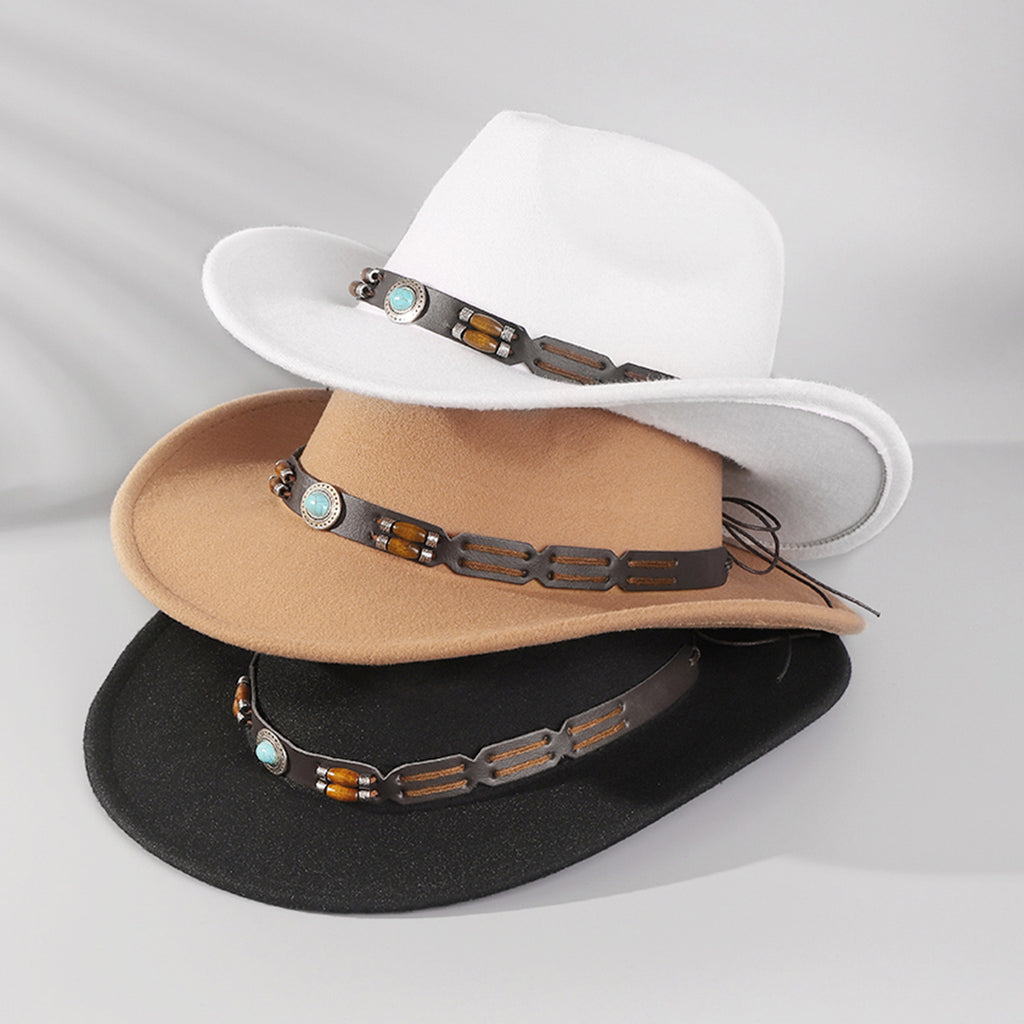 Q0318 Western Turquoise Cowboy Hat