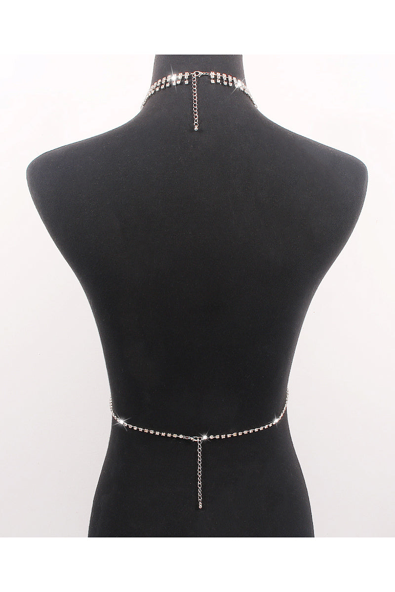 Charm Pearl Pendant Chest Body Chain medyjewelry
