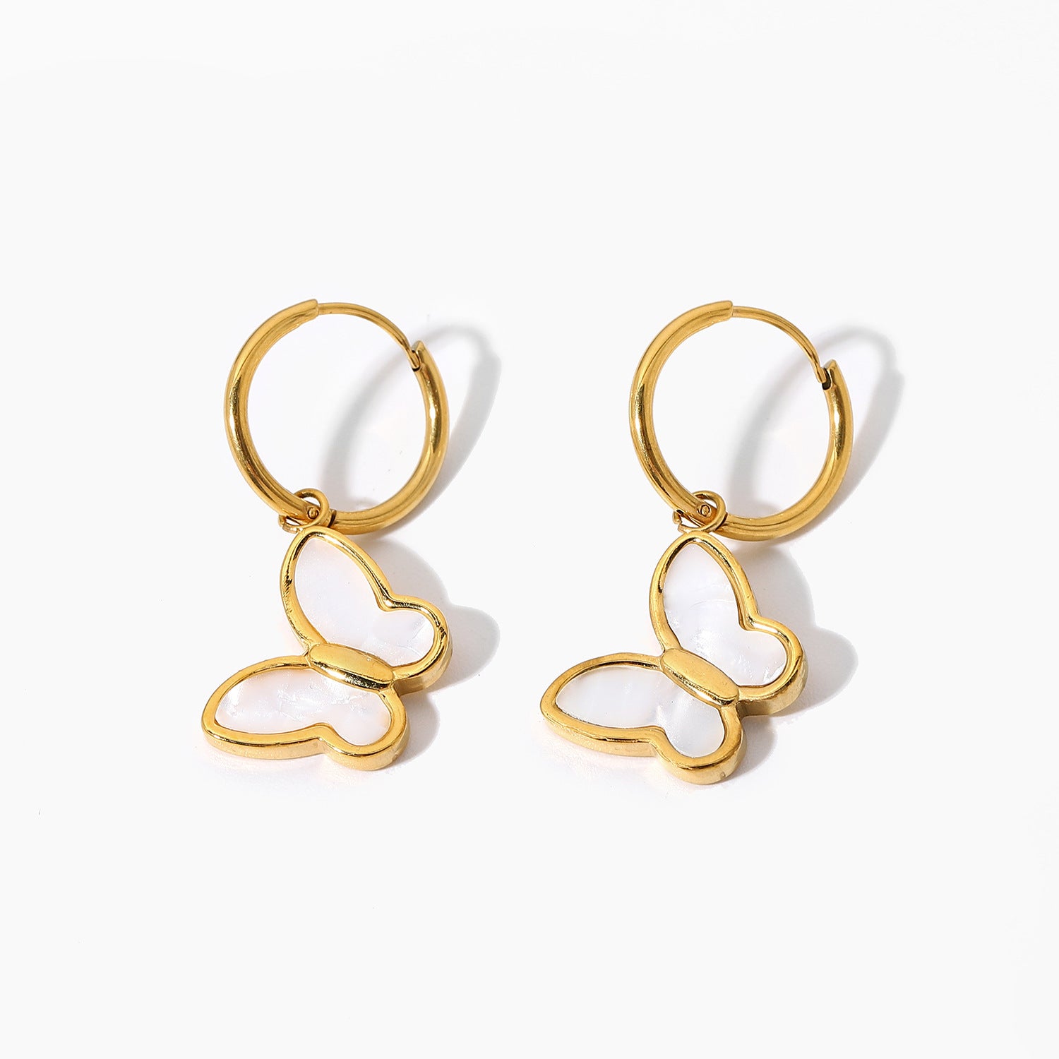 Butterfly Hoop Earrings medyjewelry