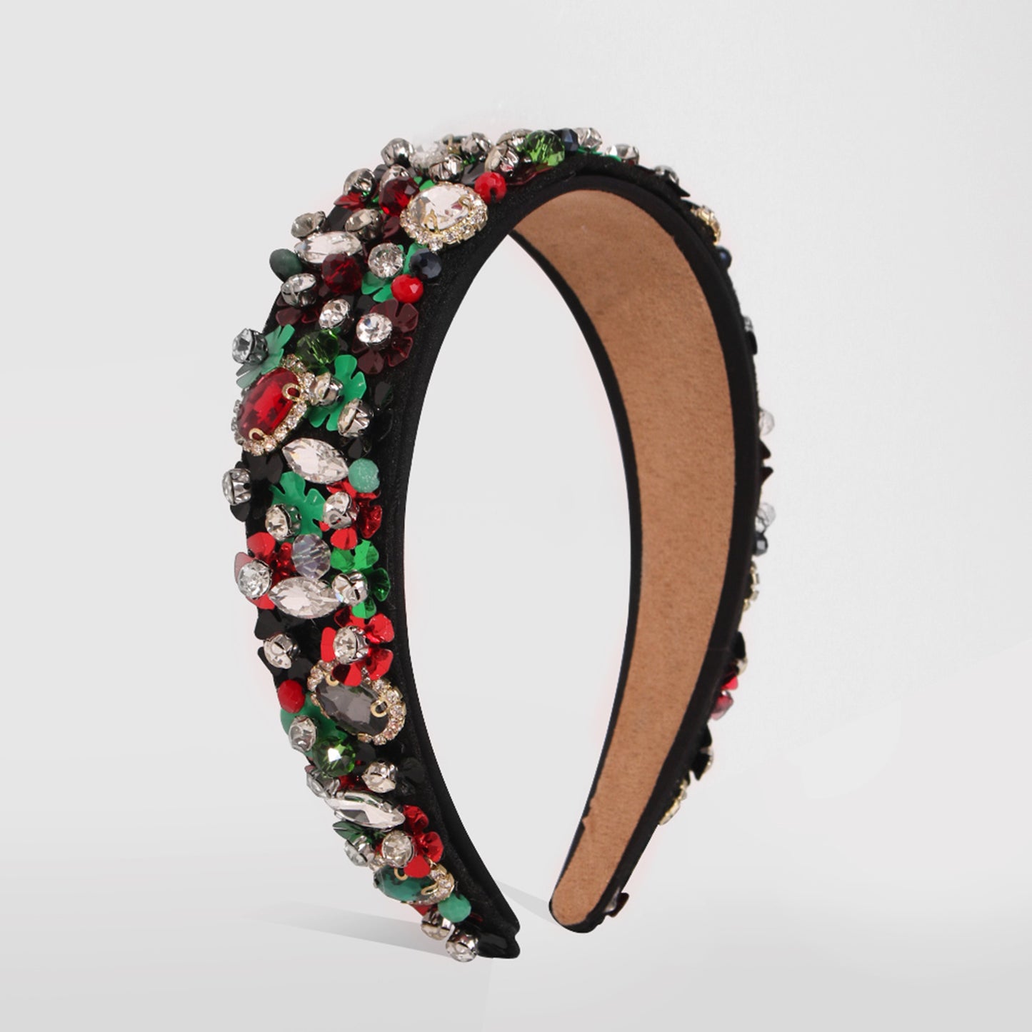 Floral Embellished Luxurious Headbands, Christmas Holiday Headbands medyjewelry