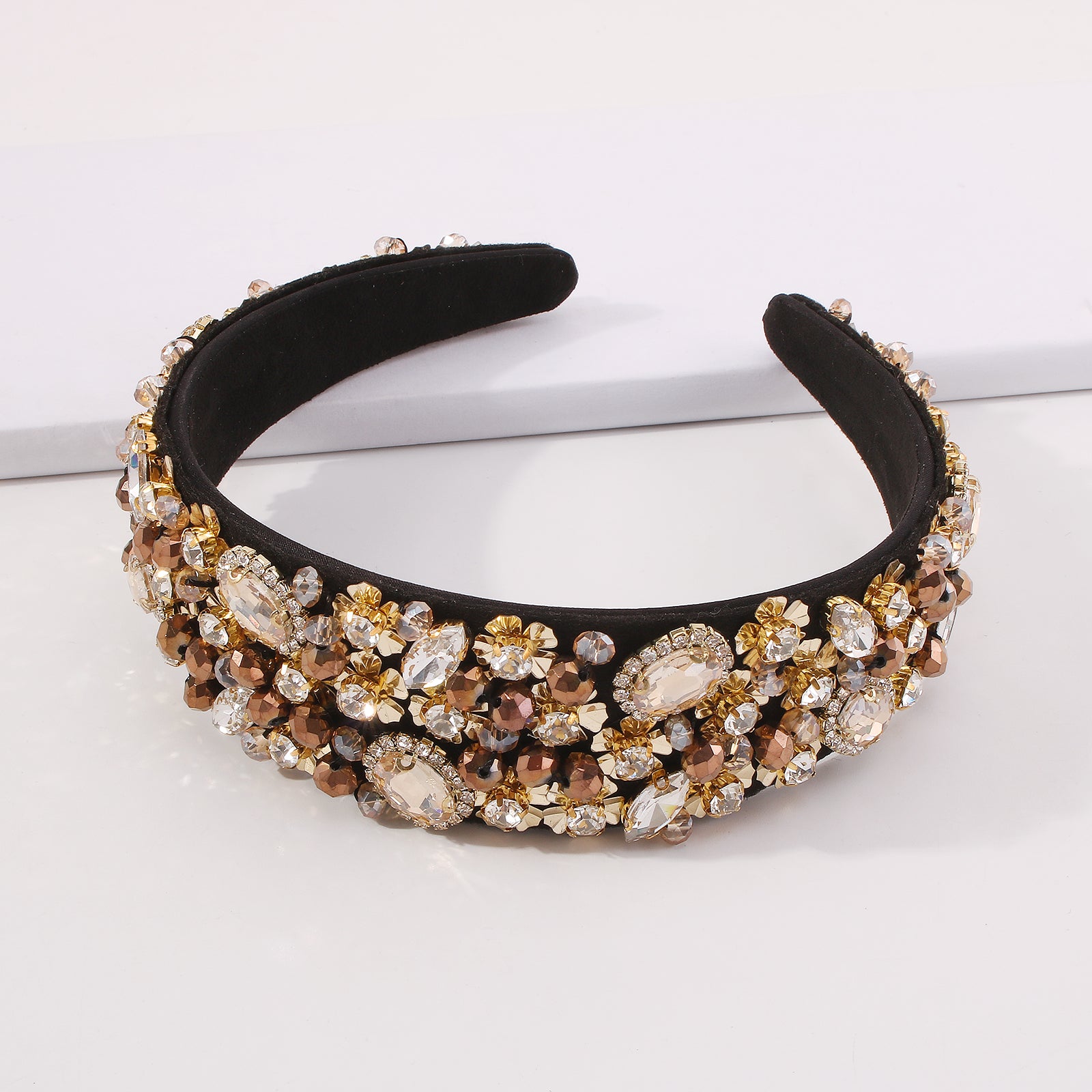 Floral Embellished Luxurious Headbands, Christmas Holiday Headbands medyjewelry
