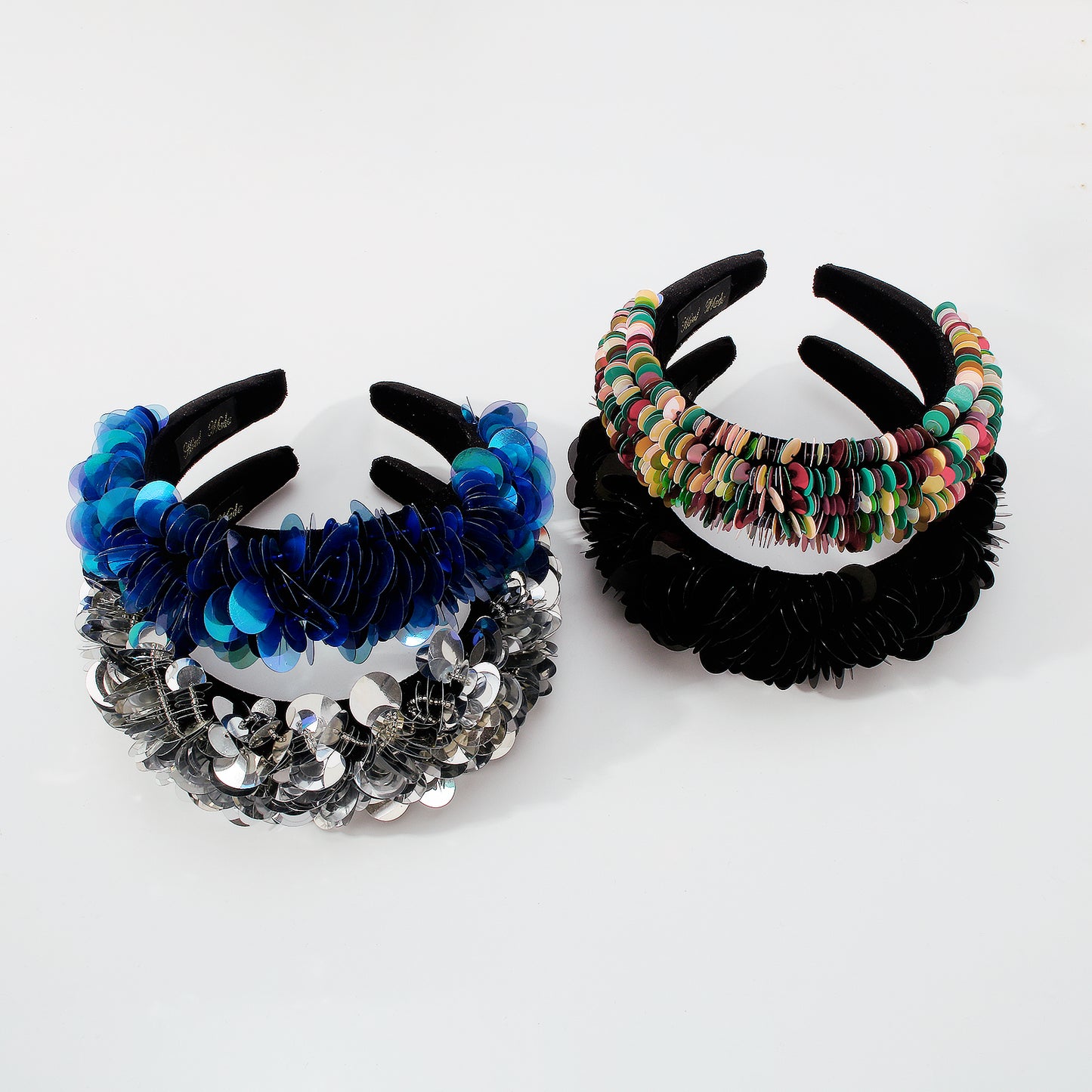 Large Sequin Sparkly Padded Headbands medyjewelry