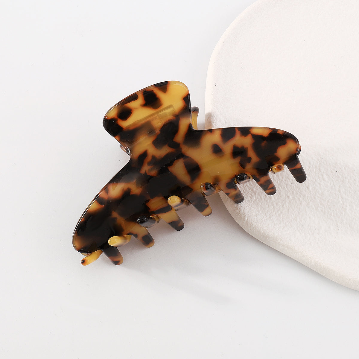 Accetate Leopard Print Hair Clip Crab Hair Claws medyjewelry