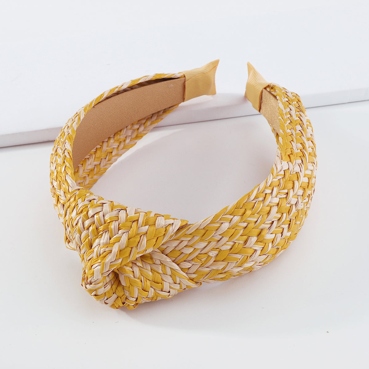 Summer Straw Weaving Top Knotted Headband medyjewelry