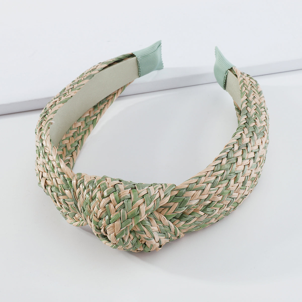 Summer Straw Weaving Top Knotted Headband medyjewelry