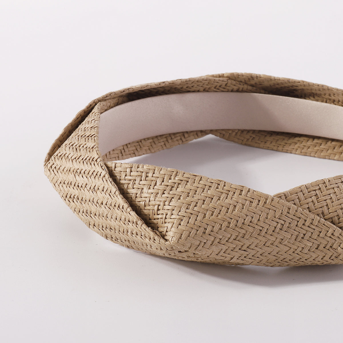 Summer Handmade Straw Woven Braided Headband medyjewelry