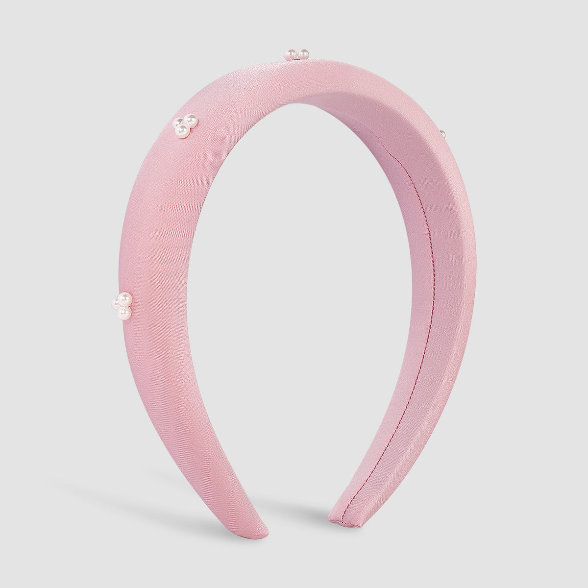 Sweet Soild Color Pearl Soft Headband medyjewelry