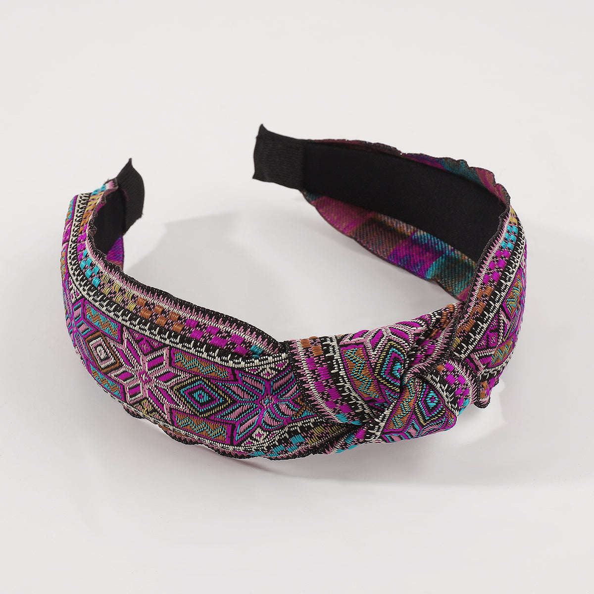 Retro Headband Embroidery Knotted Hairbands medyjewelry