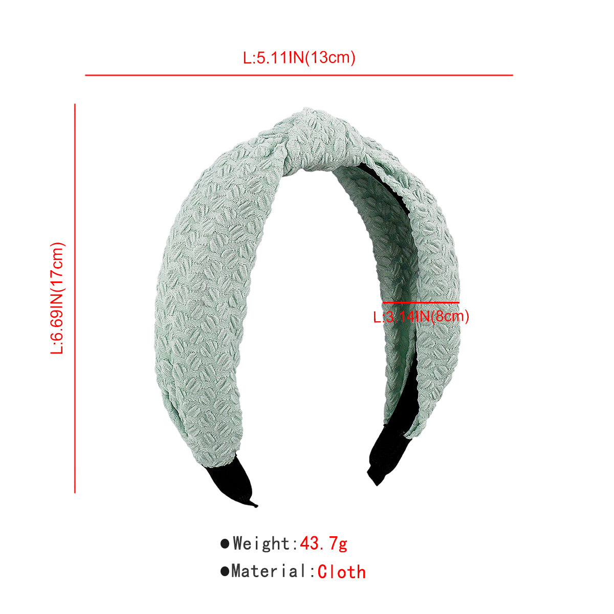 Embossed Top Knotted Headband medyjewelry