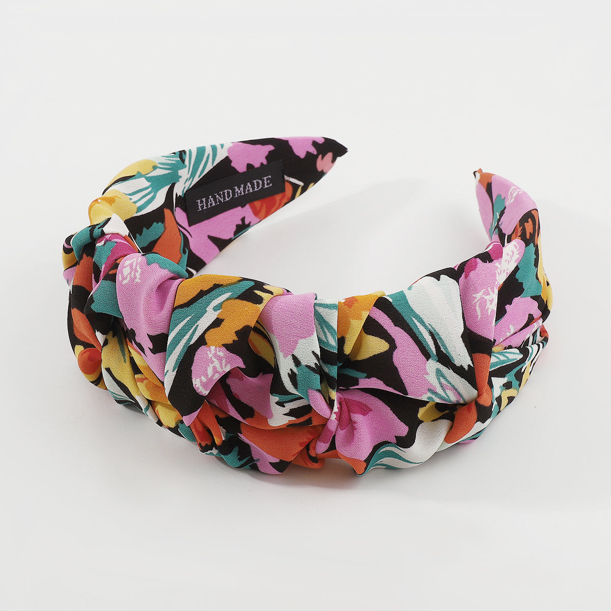 Bright Floral Print Padded Headbands medyjewelry
