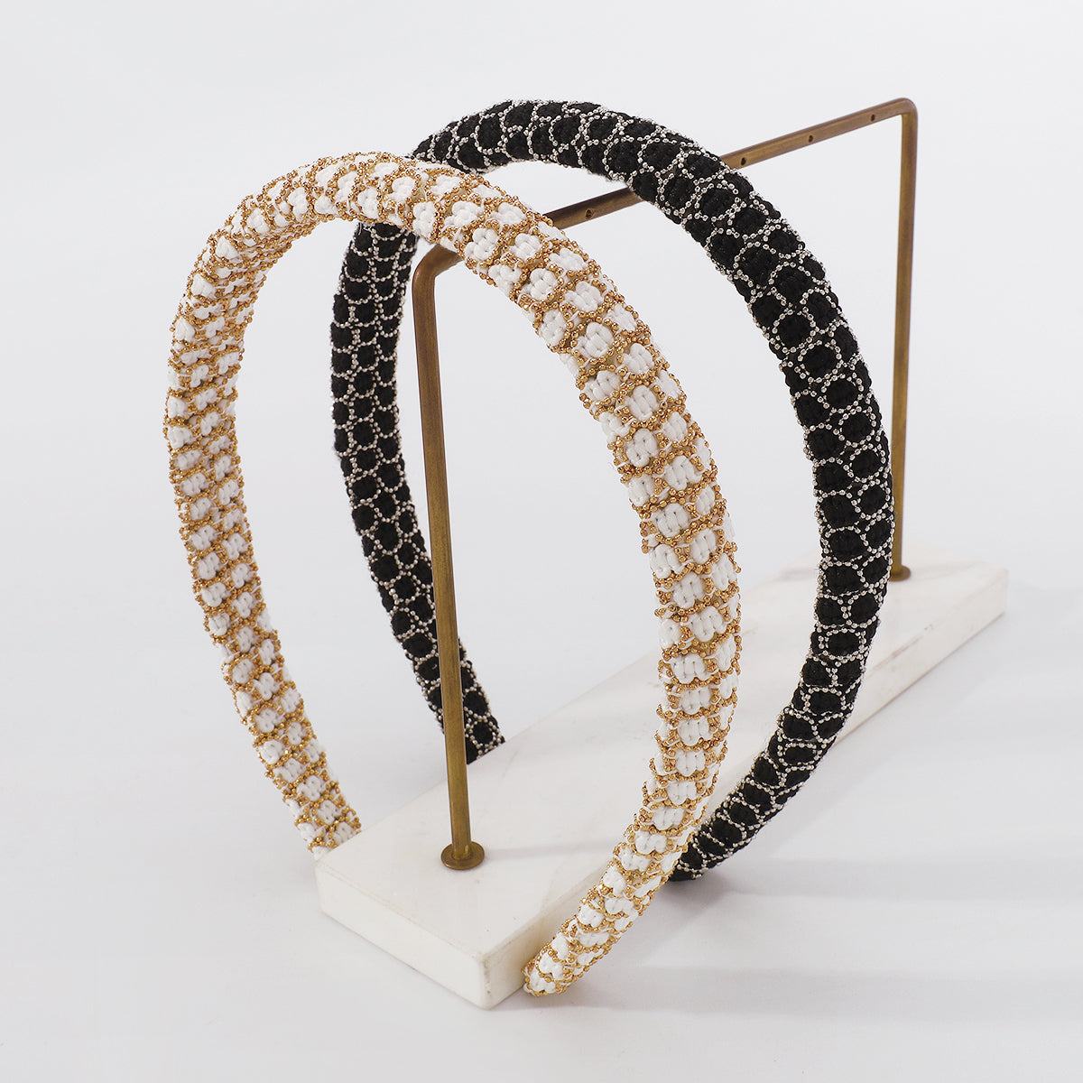 Fashion Bead Wrapped Thin Headband medyjewelry