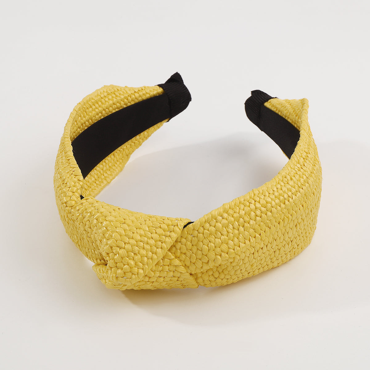 Red & Yellow Raffia Knotted Headbands medyjewelry