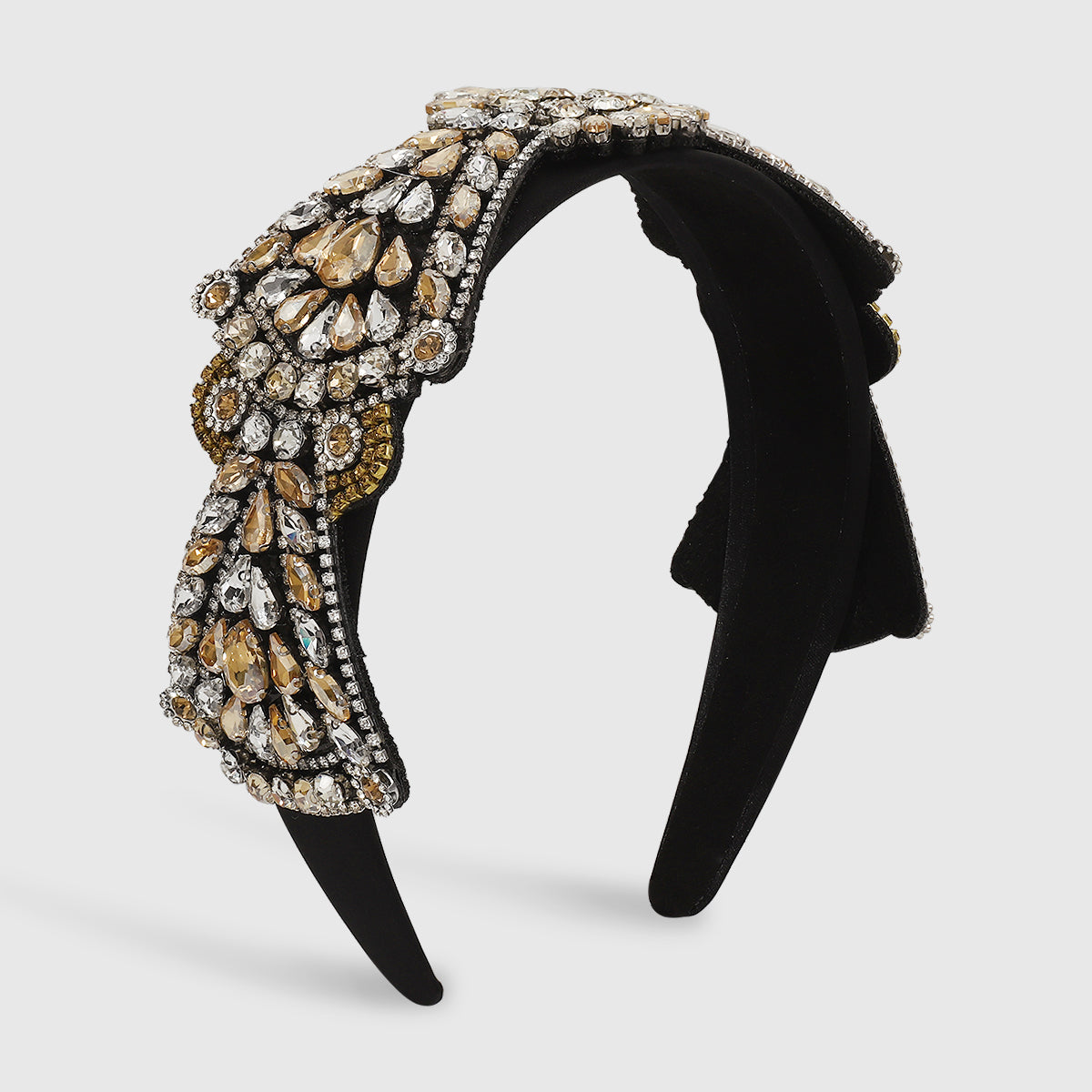 Exquisite Rhinestone Bow Headband medyjewelry