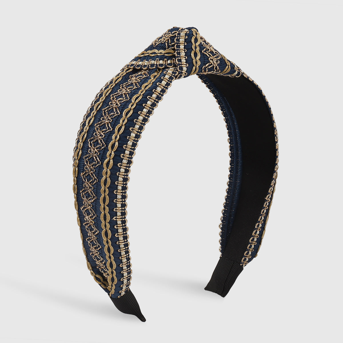 Embroidery Cross Knotted Bezel Headband medyjewelry