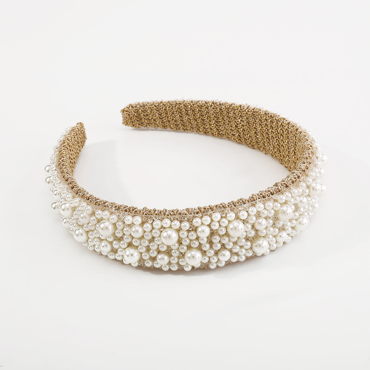 Temperament Full Pearls & Crystal Flower Hairbands medyjewelry