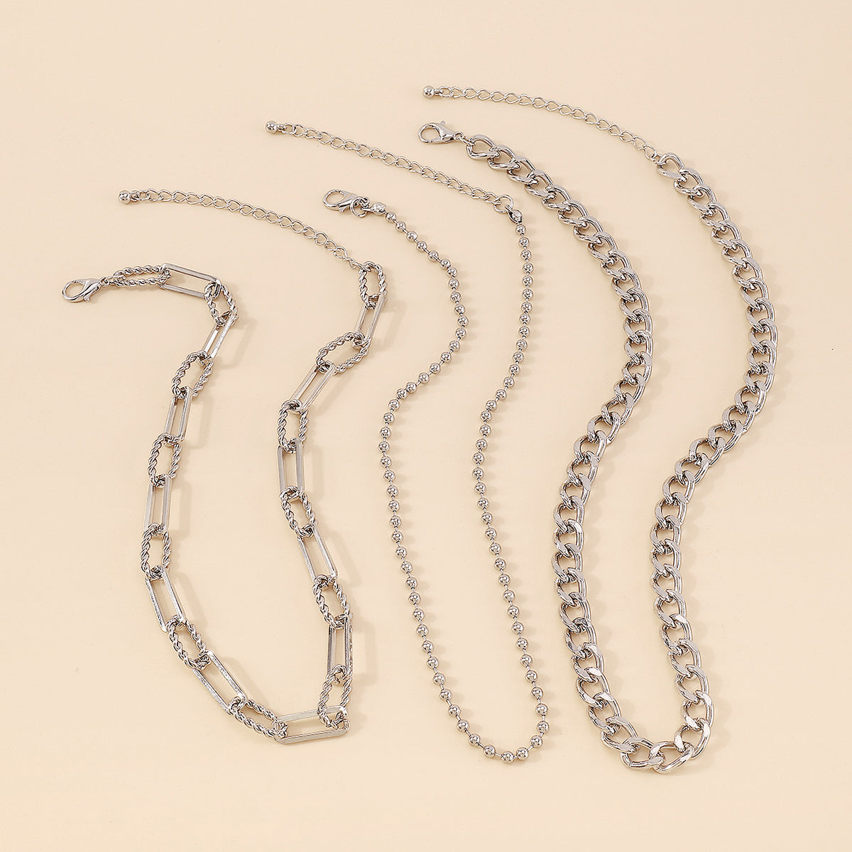 Punk Chunky Cuban Multi Layers Necklace medyjewelry