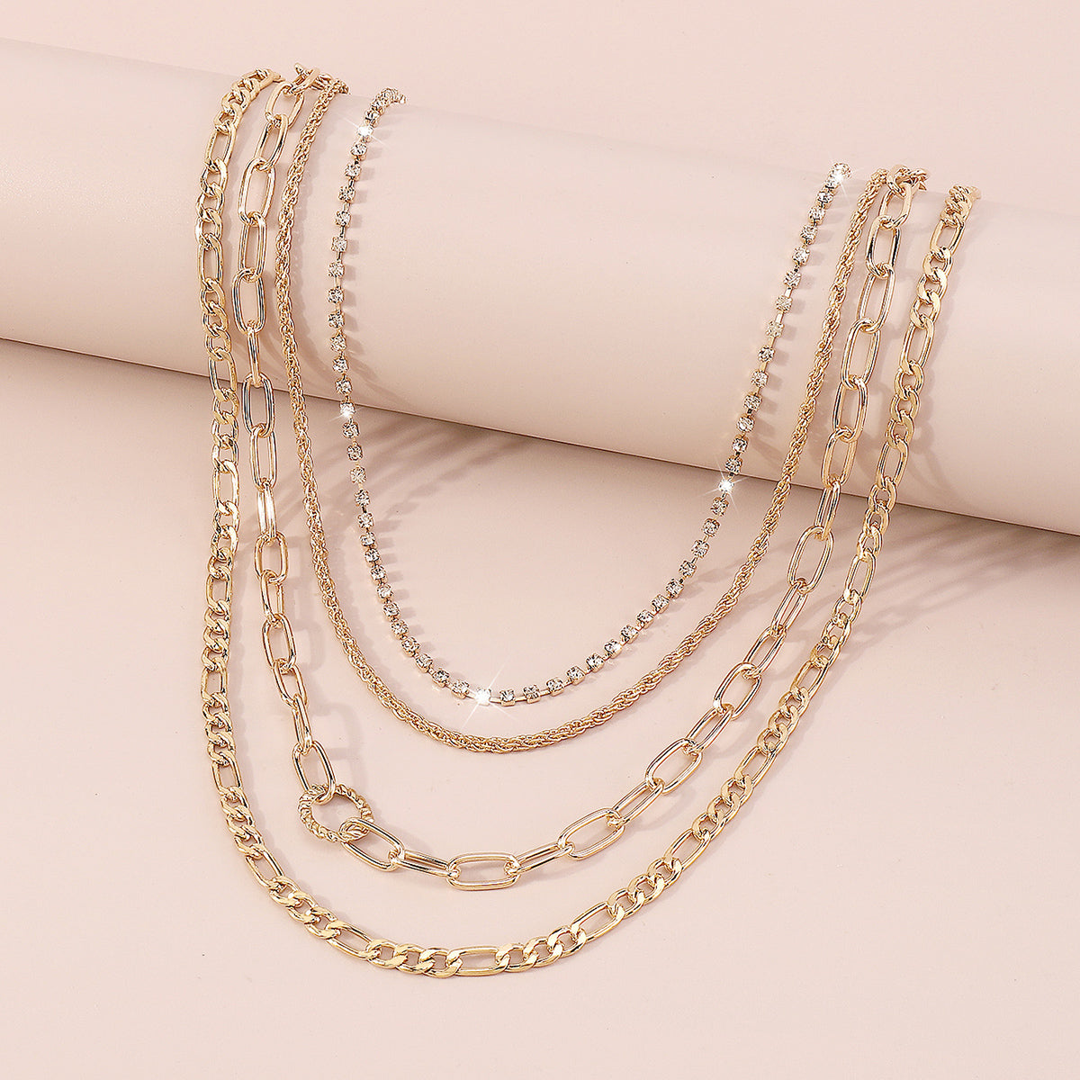 Gold Silver Color Cuban Link Chain Necklace medyjewelry