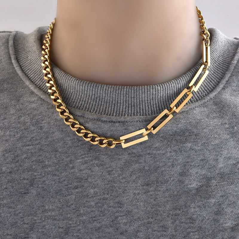Gold Choker Chain Necklace medyjewelry